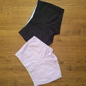 Two pair ladies J Crew Chino broken-in shorts